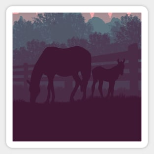 Mare and foal Sticker